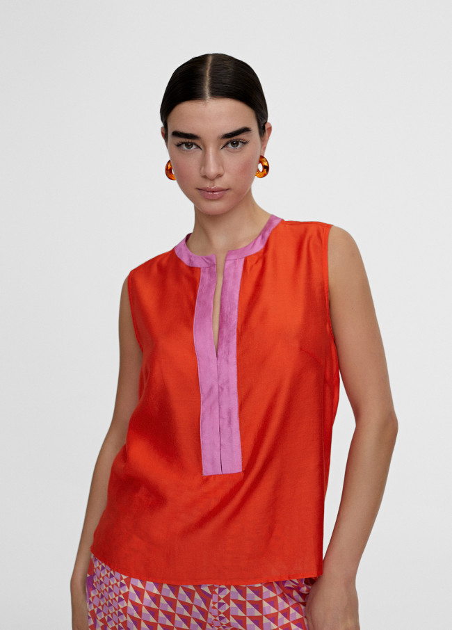 Two-tone top with vents
