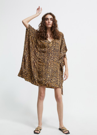 Caftan estampado en print animal