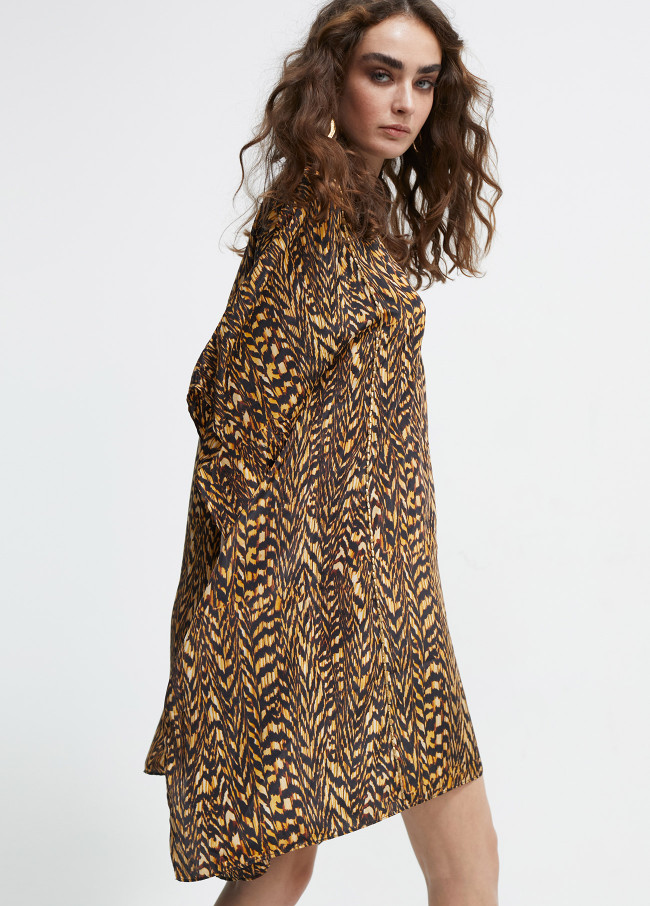 Caftan estampado en print animal