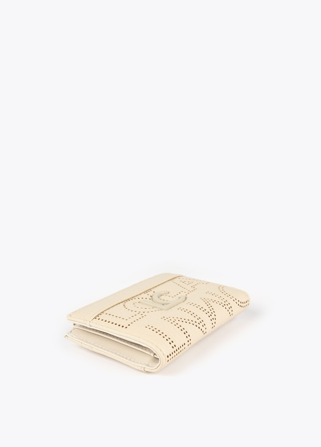 Kleine Brieftasche mit Stanzmuster