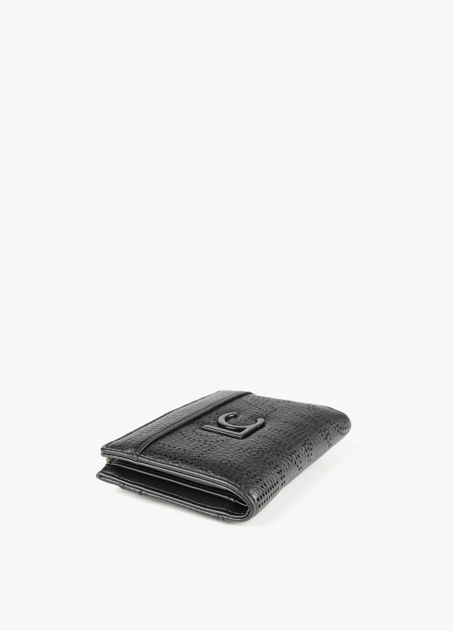 Kleine Brieftasche mit Stanzmuster