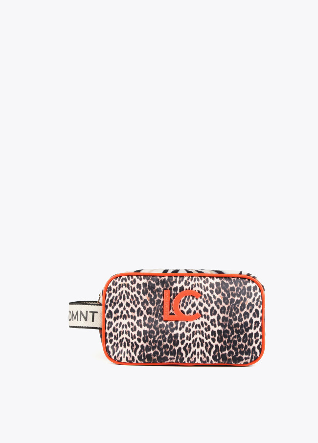 Animal print toiletry bag