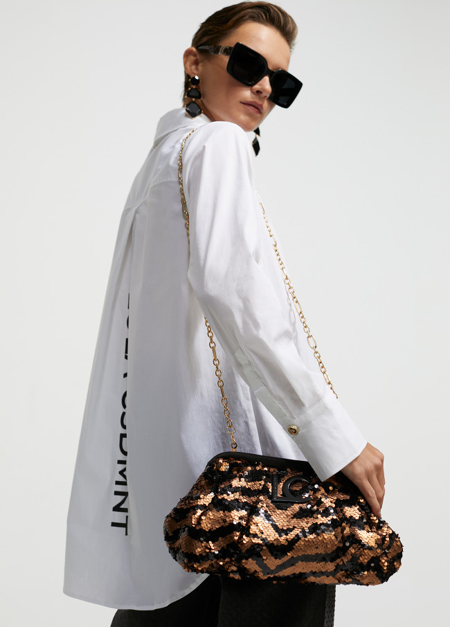 Sequinned bag