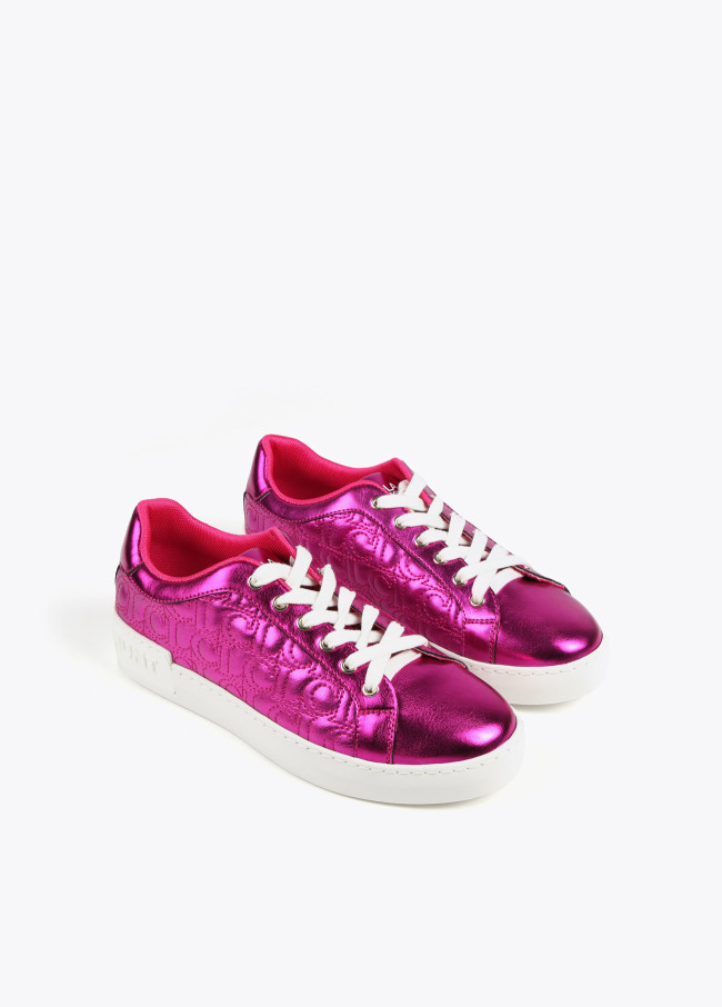 Chaussures de sport métallisées
