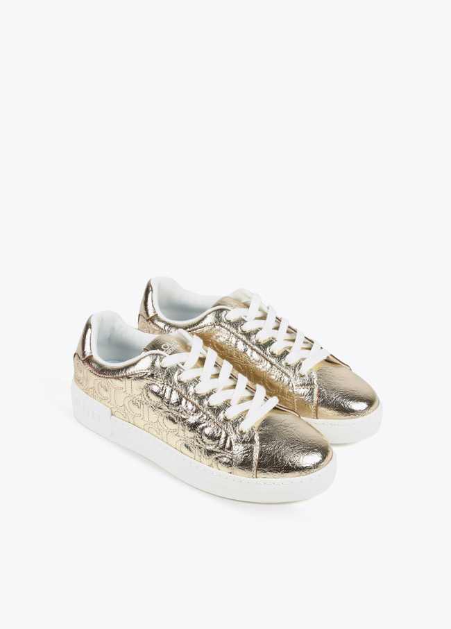 Metallic sneakers