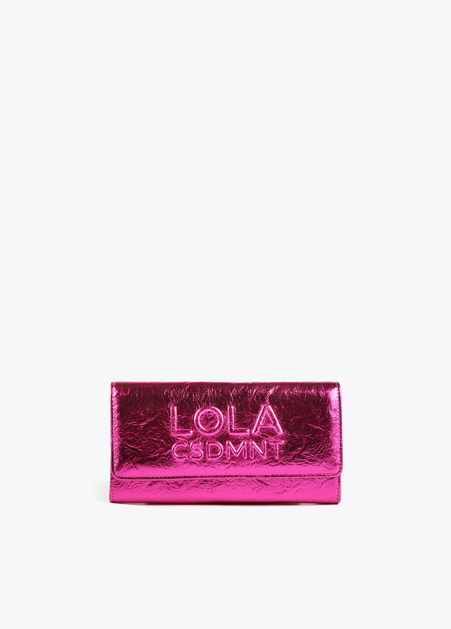 Large metallic wallet