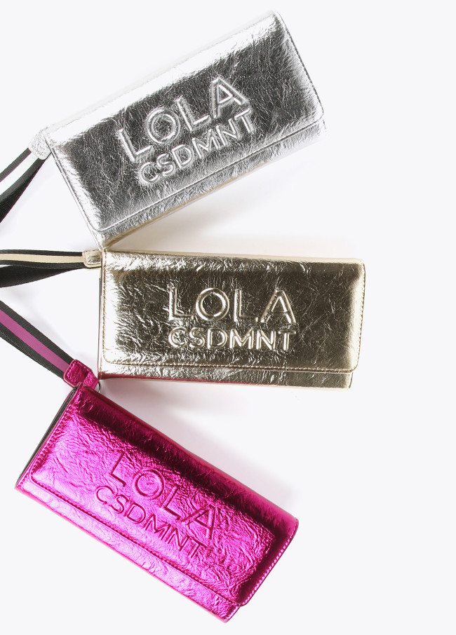 Large metallic wallet