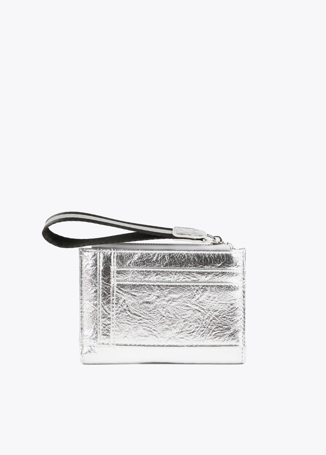 Kleine, metallisierte Brieftasche