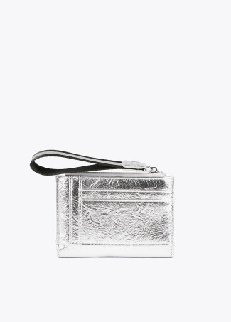 Kleine, metallisierte Brieftasche