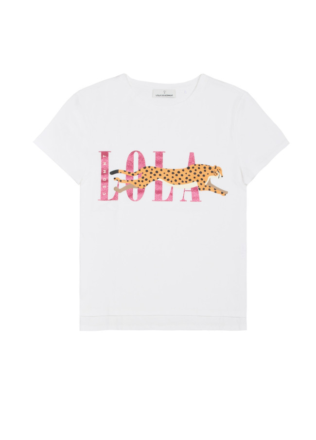 Camiseta Lola detalle tigre con logo