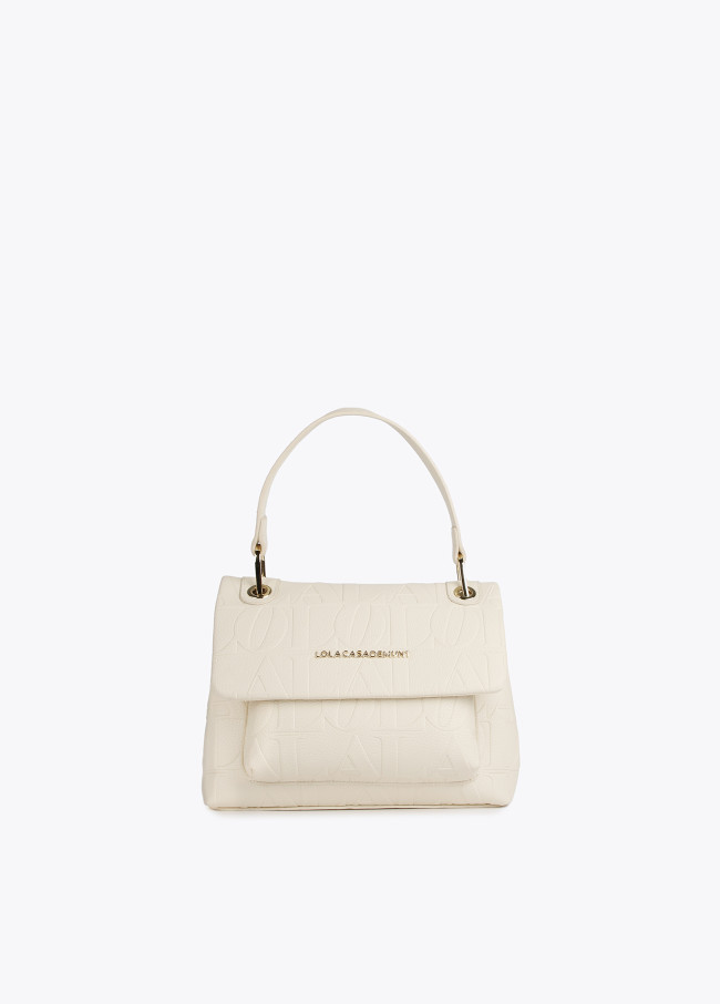 Logo embossed crossbody bag