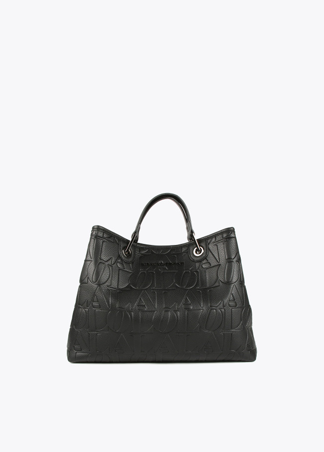 Embossed tote bag