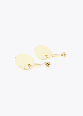 Stud and hoop earrings with charms