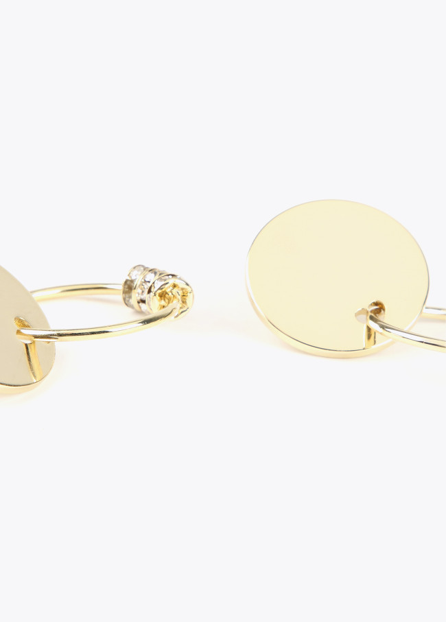 Pendientes con aro y charms