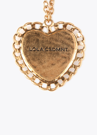 Collar medalla corazón