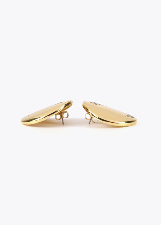 Gold-toned stud earrings