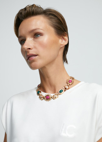 Collana girocollo pietre