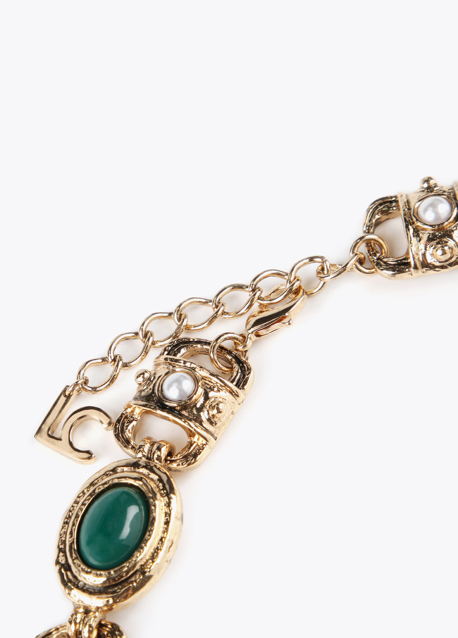 Collana girocollo pietre