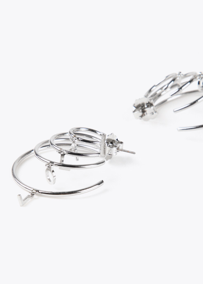 Boucles d’oreilles 4 anneaux