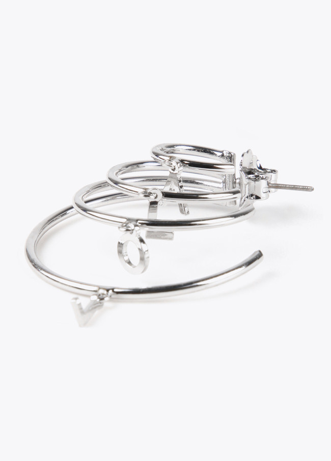 Boucles d’oreilles 4 anneaux