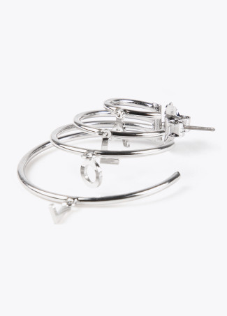 Boucles d’oreilles 4 anneaux