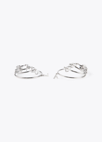4 hoop earrings