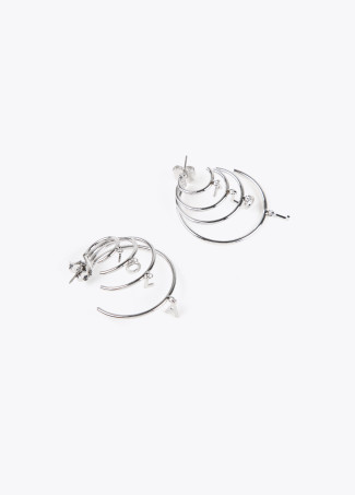 4 hoop earrings