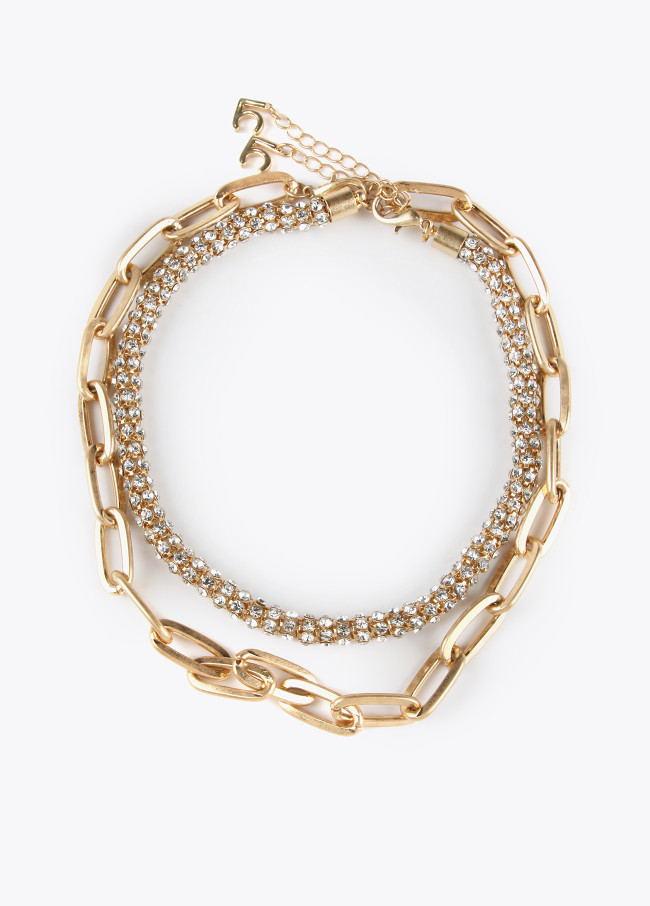 Collier ras-du-cou double