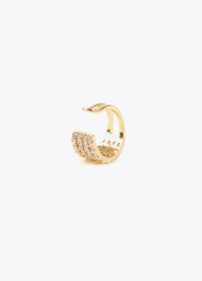 Pendiente piercing de cristales