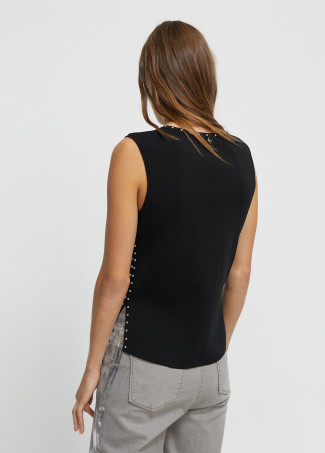 Studded knit top