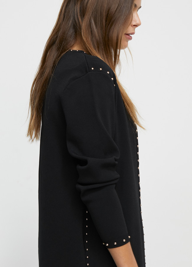 Cardigan en maille clous