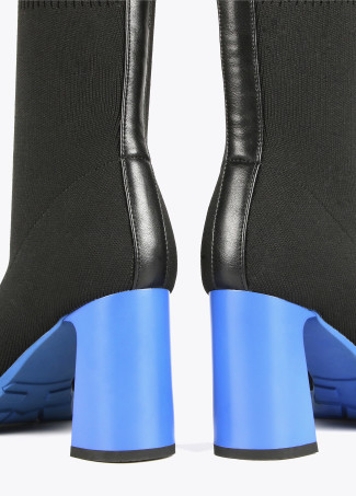 Bottines chaussettes à semelle crantée