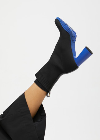 Bottines chaussettes à semelle crantée