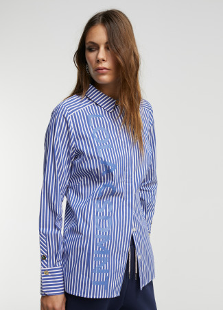 Camicia righe logo