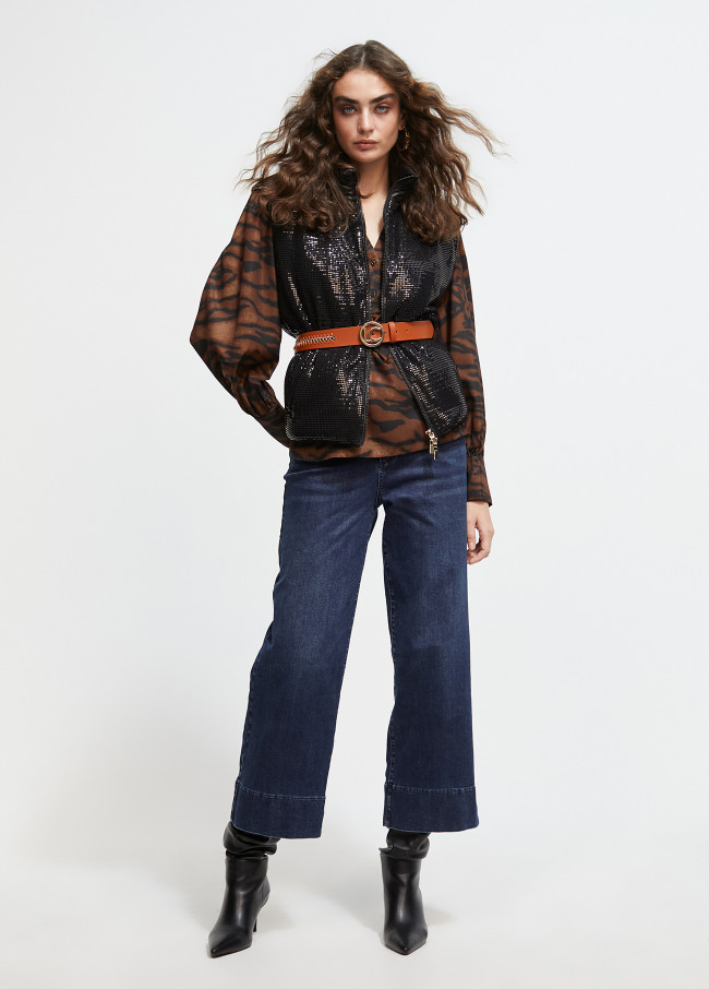 Cinto de corrente dourada