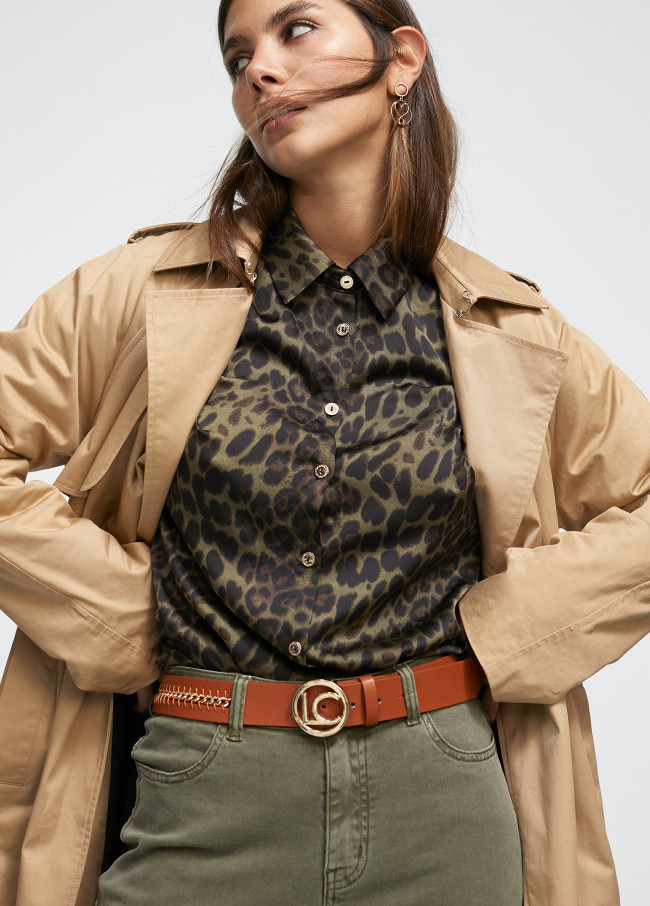 Cinto de corrente dourada