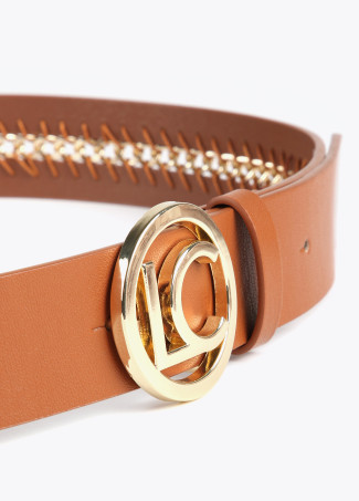 Cinto de corrente dourada