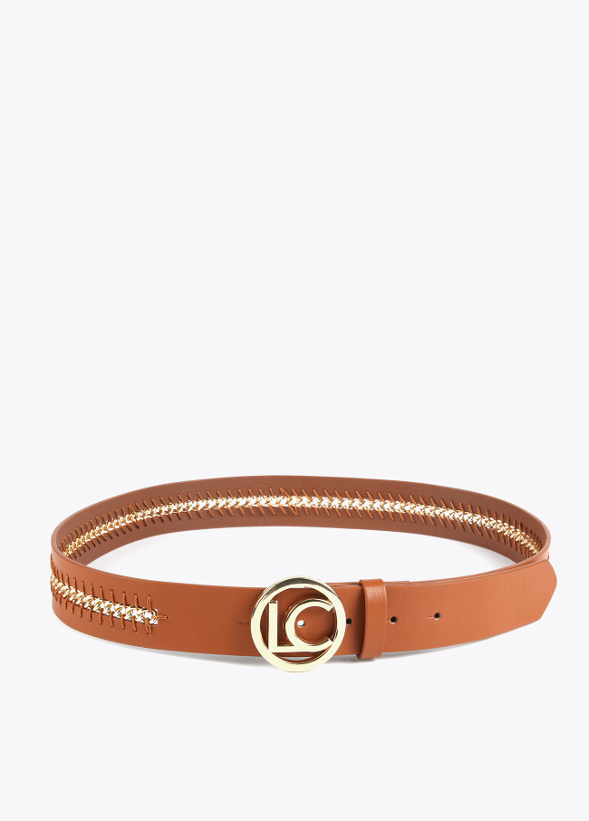 Cinto de corrente dourada