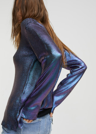 Laminated sweater