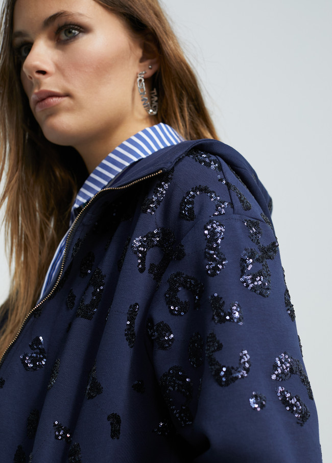 Sudadera detalle lentejuela