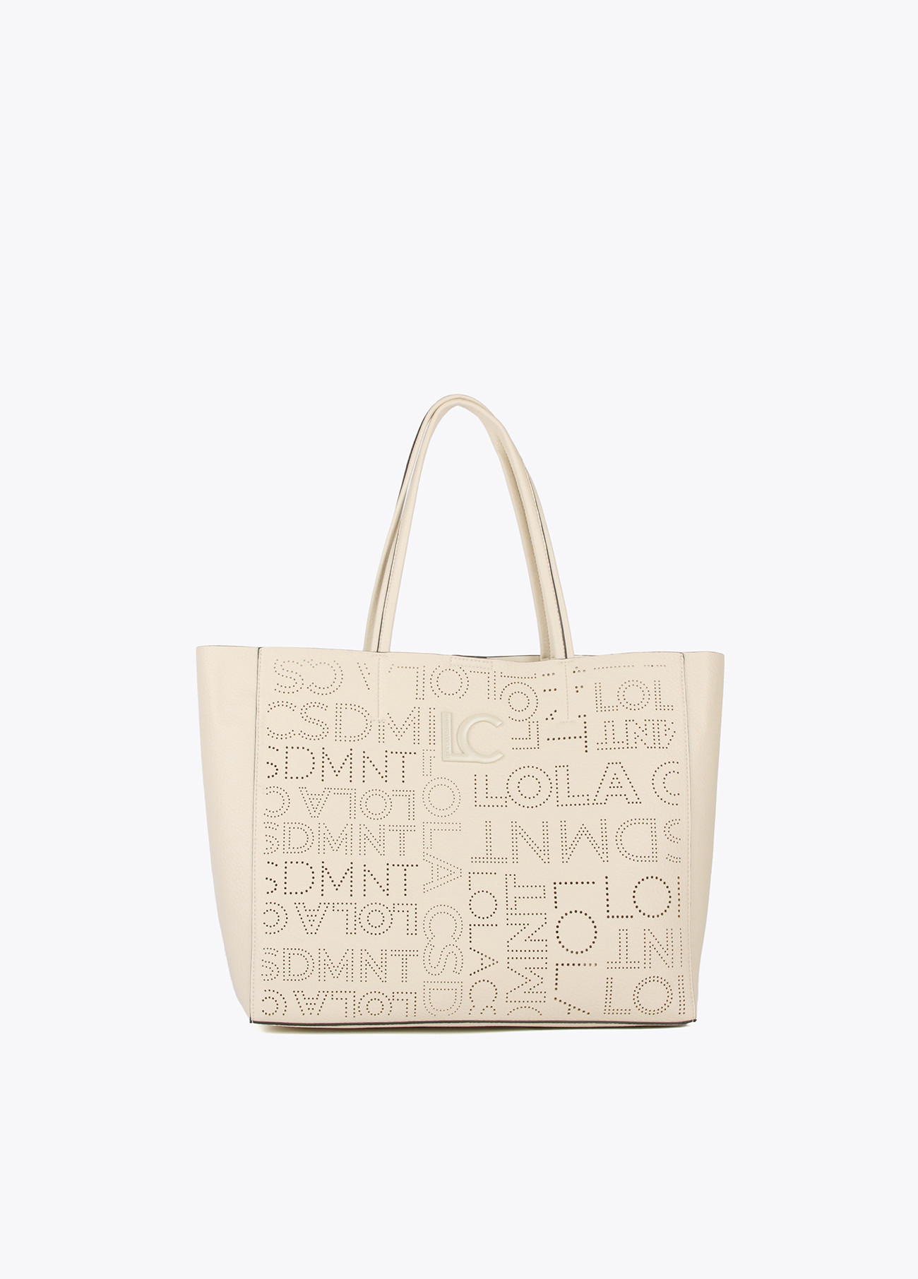 Shopper mit Logo und Stanzmuster