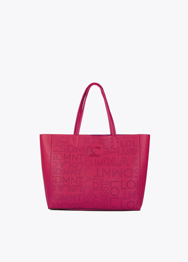 Shopper mit Logo und Stanzmuster