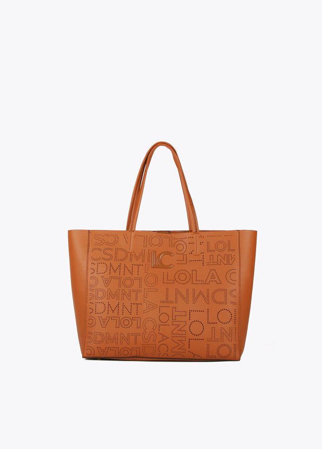 Tote bag com logótipo perfurado