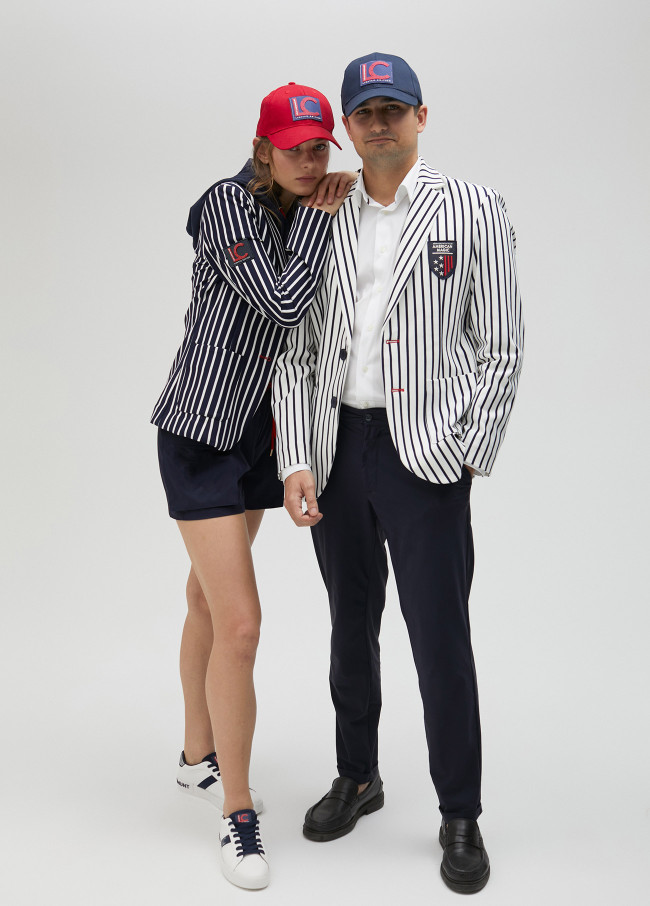 Herrenblazer aus Strick mit Streifen. Limited...