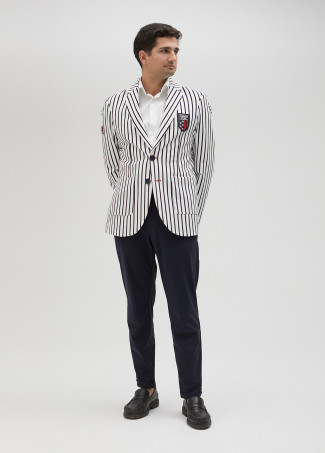 Blazer pour homme en maille à rayures. Édition limitée.