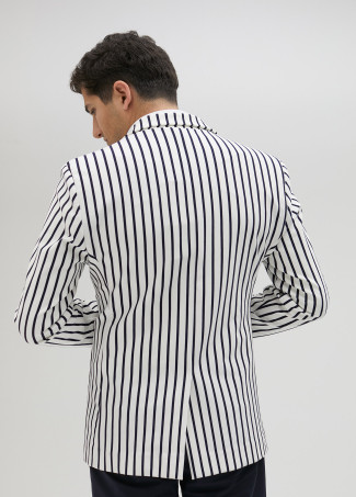 Blazer de hombre de punto y rayas. Limited Edition.