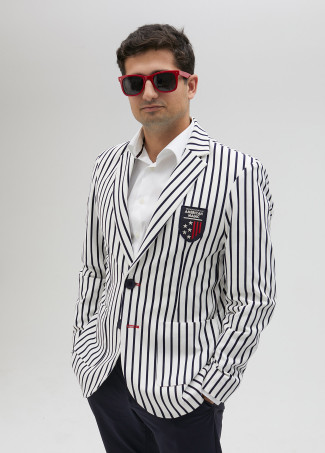Men’s striped knit blazer. Limited Edition.