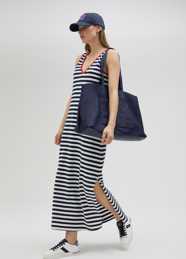 Vestito midi a righe. Limited Edition
