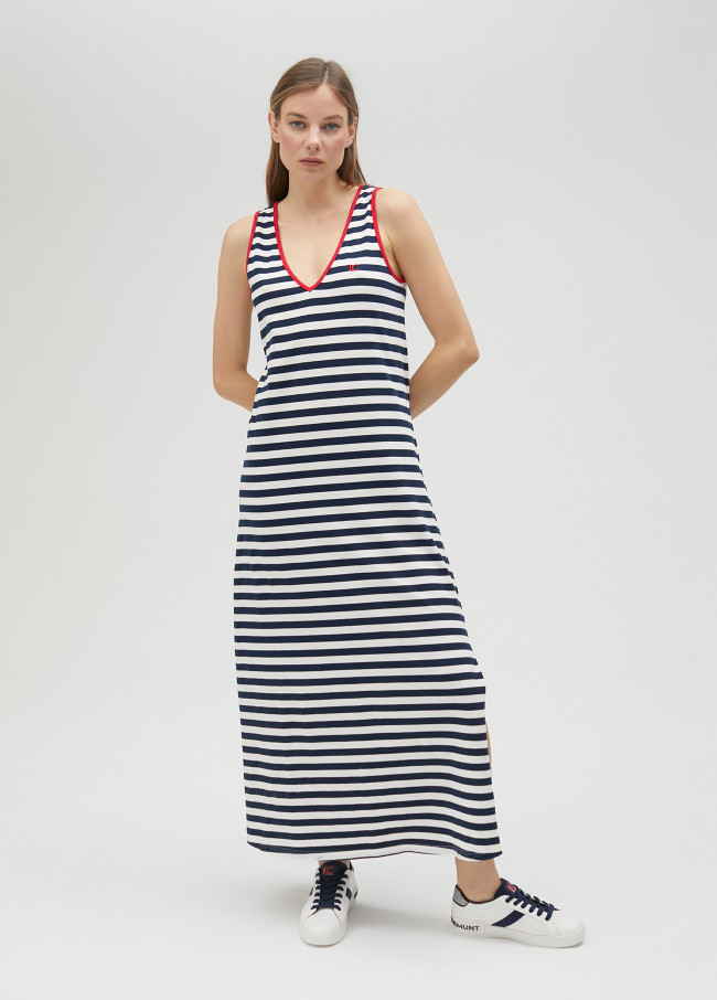 Vestito midi a righe. Limited Edition