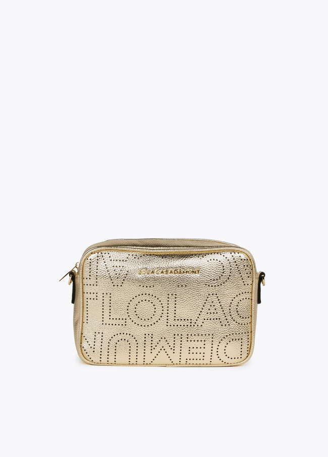 Golden crossbody bag